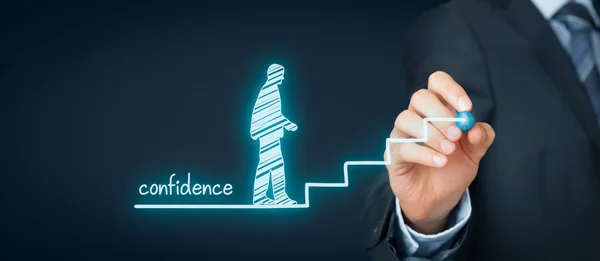 Confidence improvement concept — Stock Photo, Image
