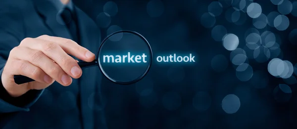 Market outlook concept — Stockfoto