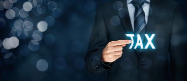 Tax optimization and reduction business concept