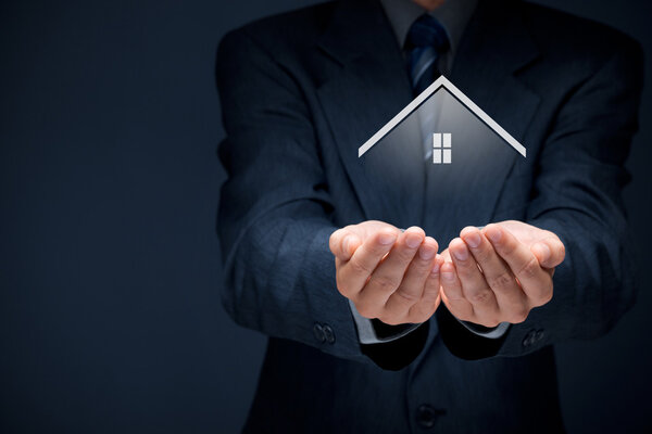 Агент по недвижимости предлагает дом
