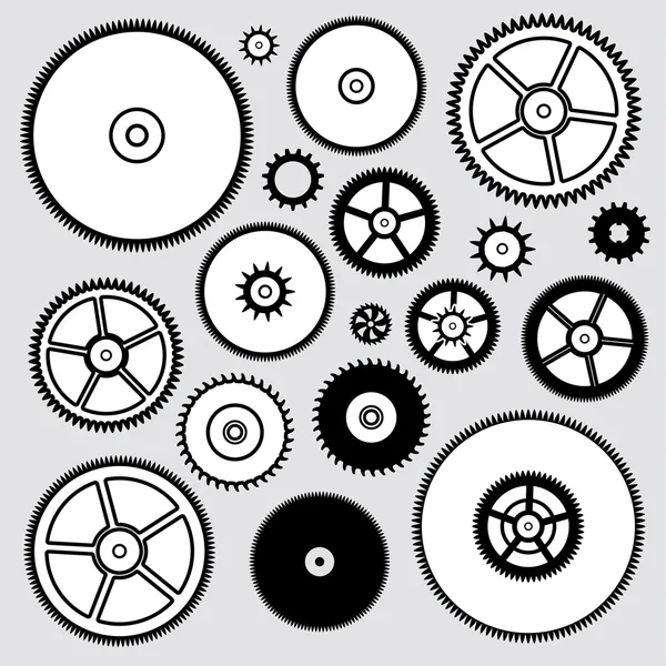 Vector background of clock gears — Stock Vector © dmstudio 9080970