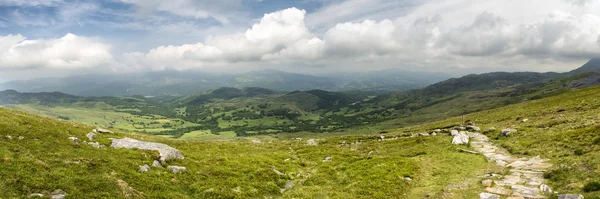 Büyük panorama manzara Cadair üzerinden Snowdonia Milli Parkı — Stok fotoğraf