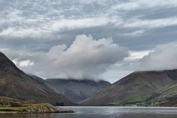 Impresionante Imagen Del Paisaje Finales Verano Del Valle Wasdale Distrito —  Fotos de Stock