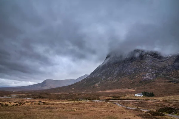 Skoçya Skoçya Daki Glencoe Vadisi Nden Çarpıcı Manzara Manzarası — Stok fotoğraf