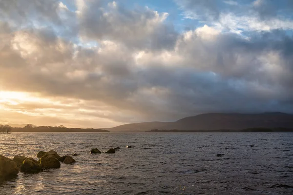 Majestic Landscape Image Milarrochy Bay Loch Lomond Scottish Highlands Stunning — Stock Photo, Image