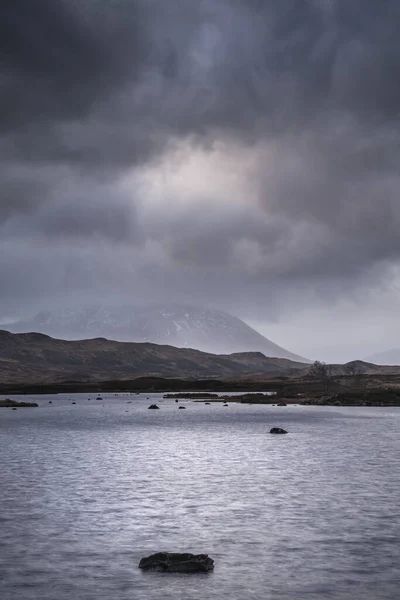 Immagine Paesaggistica Epica Loch Rannoch Moor Nelle Highlands Scozzesi Una — Foto Stock