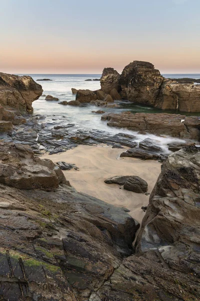 Schöne Und Ungewöhnliche Landschaftsaufnahme Des Leuchtturms Von Godrevy Der Küste — Stockfoto