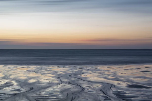 Helt Fantastiska Landskapsbilder Holywell Bay Stranden Cornwall Storbritannien Gyllene Hojur — Stockfoto