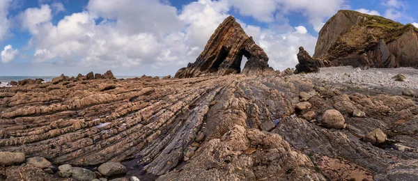 Bela Imagem Paisagem Blackchurch Rock Formação Geológica Devoniana — Fotografia de Stock