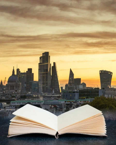 Епічні Ландшафтні Зображення Лондона Англії Під Час Яскравого Осіннього Сходу — стокове фото