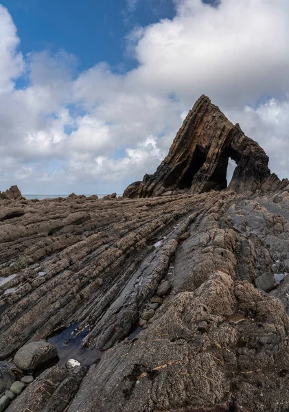 Devonian Jeolojik Oluşumunda Blackchurch Kayası Nın Güzel Manzara Görüntüsü — Stok fotoğraf