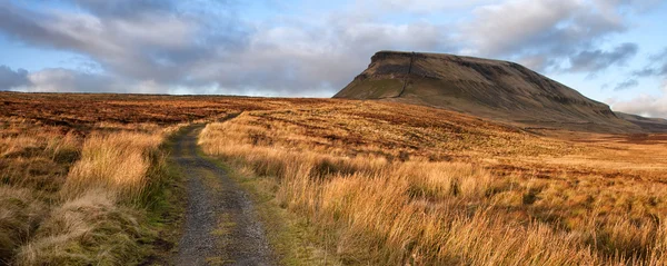 Panorama landskap pen-y-Gent i yorkshire dales national park — Stockfoto