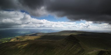 brecon beacons Milli Parkı ile moody s güzel manzara