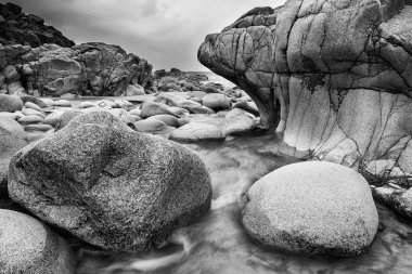 porth nanven beach cornwall İngiltere siyah güzel landscpae