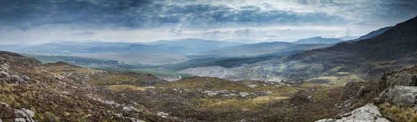 Autumn landscape image from mountains looking across countryside