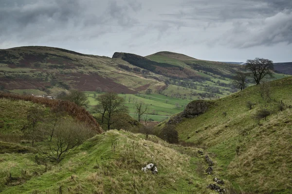 Autunno Paesaggio della campagna autunnale della Derwent Valley in Peak Dist — Foto Stock