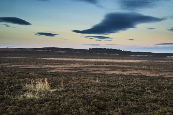 Beautiful Autumn Fall landscape of Hope Valley from Stanage Edge — Stock Photo, Image