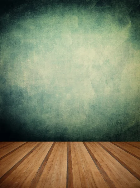 Retro grunge texture sfondo con pavimento in legno piattaforma anteriore — Foto Stock