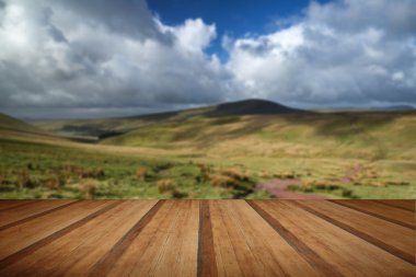 brecon beacons Milli Parkı ile moody s güzel manzara