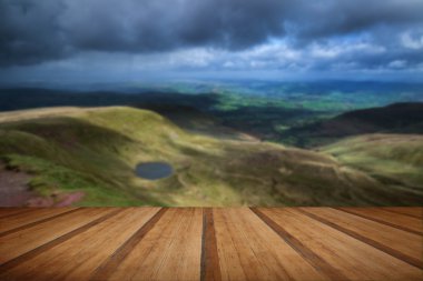 brecon beacons Milli Parkı ile moody s güzel manzara