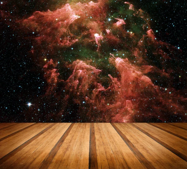 空间银河自然背景。装备了这一形象的元素 — 图库照片