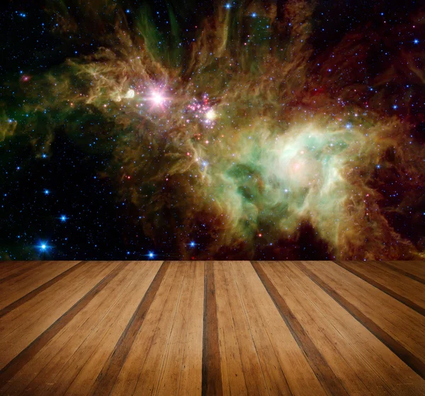 Fondo de la naturaleza de galaxia espacial. Elementos de esta imagen amueblados — Foto de Stock