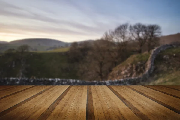 Stunning landscape of Chrome Hill and Parkhouse Hill in Peak Dis — Stock Photo, Image