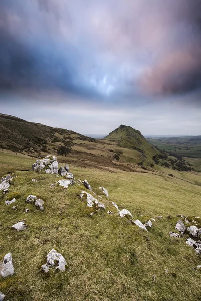 Fantastiska landskap av Chrome Hill och Parkhouse Hill i topp Dis — Stockfoto