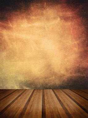 Retro grunge doku arka plan ile ahşap zemin platformu foreg