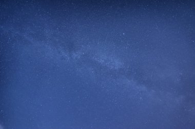 Samanyolu galaksi görüntü ile gece gökyüzünün yıldızları temizleyin