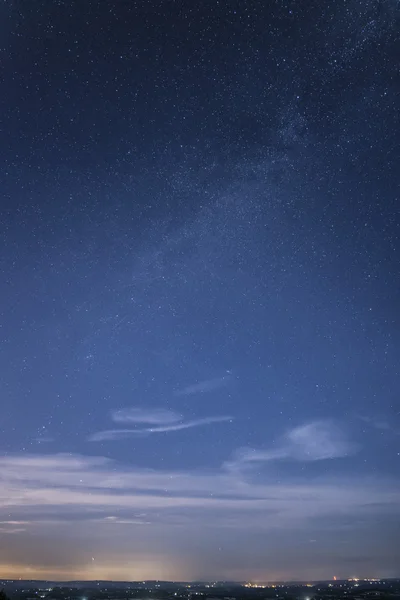 Melkweg melkwegstelsel beeld van de nachtelijke hemel met sterren duidelijk — Stockfoto