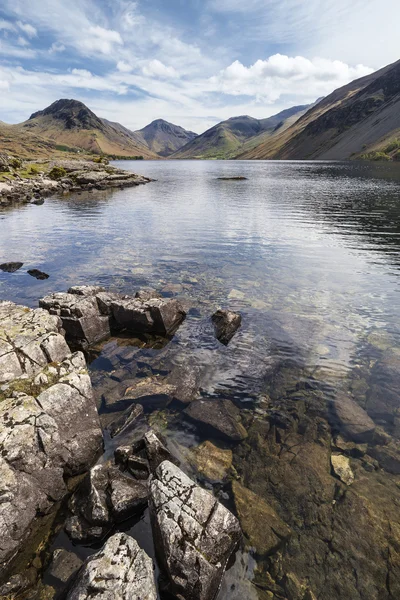 Prachtige landschap van Wast Water en Lake District pieken op Summ — Stockfoto