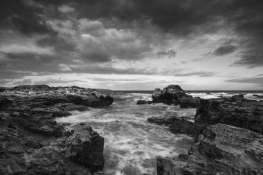 Godrevy güzel gündoğumu manzara Cornwall Sahili üzerinde