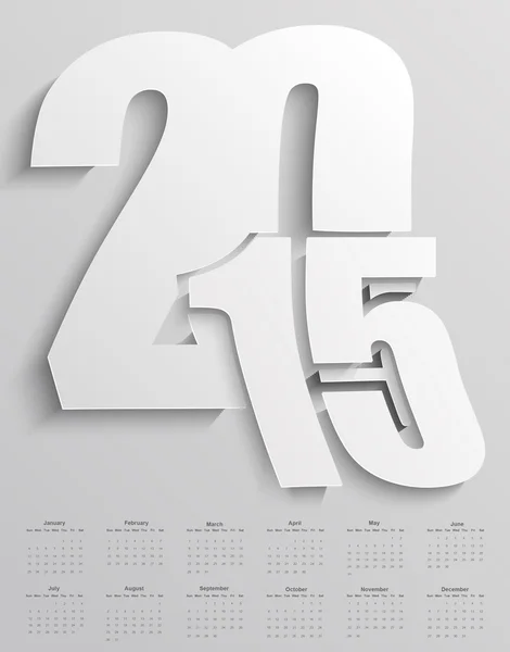 Kalender 2015 — Stockvektor