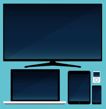 LCD tv, akıllı telefon, tablet ve dizüstü