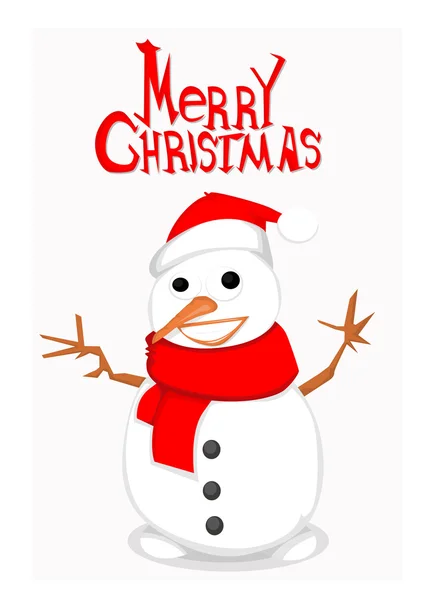 Snowman — Stock Vector