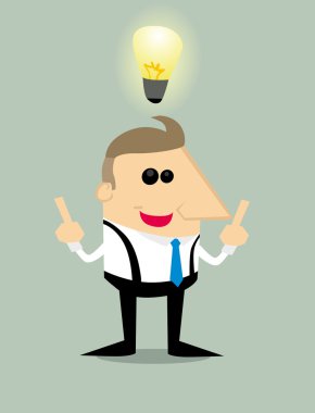 Çizgi film işadamının fikri