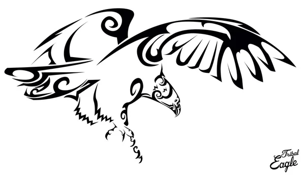 Tribal eagle — Stockvector