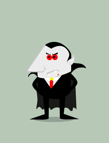 Cartone animato Dracula — Vettoriale Stock