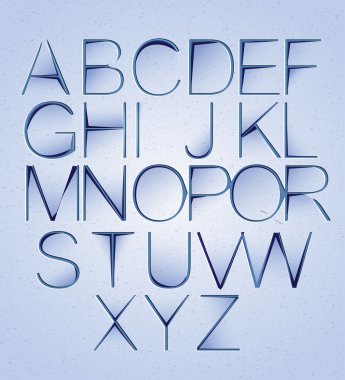 Düzenlenen kağıt alfabe