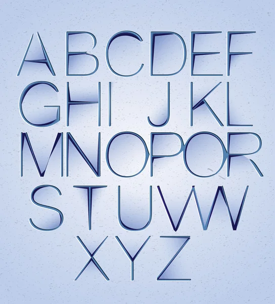 Düzenlenen kağıt alfabe