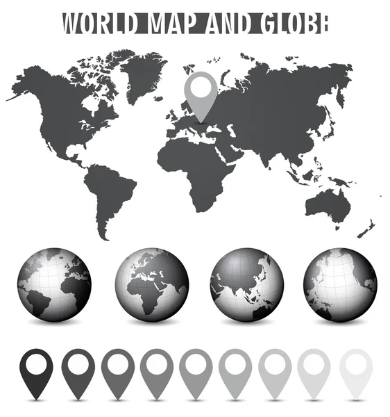 Carte du monde — Image vectorielle