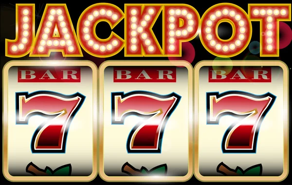 Szerencsés hét jackpot — Stock Vector