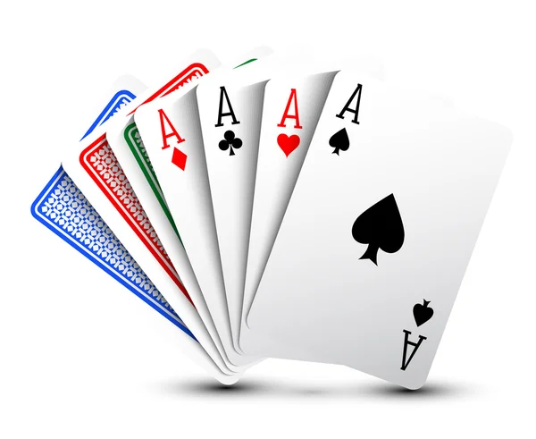 Carte da poker — Vettoriale Stock