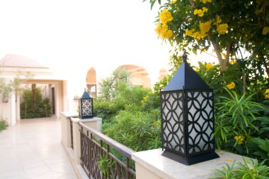 Güzel otel desende ışıkla