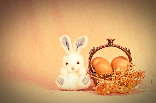 Retro Easter rabbit — Stock Photo, Image