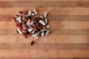 kavrulmuş kahve çekirdekleri ile her diğer dökme