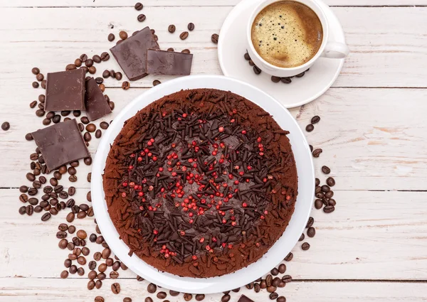 Torta de chocolate de trufa . —  Fotos de Stock