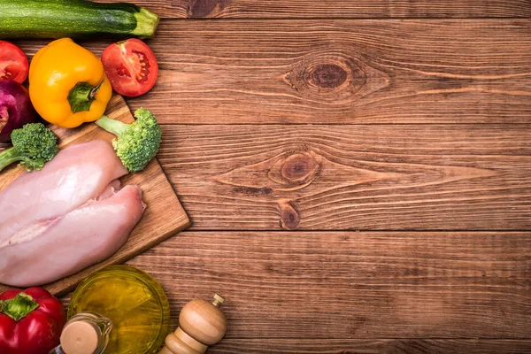 Mexican chicken stir fry. Concept of cooking. — Stock Photo, Image