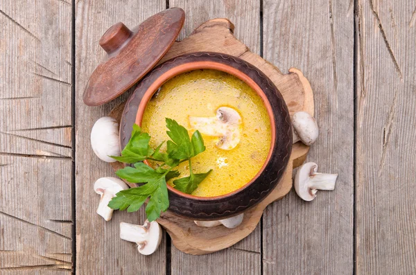 Mushroom soup. — Stock Photo, Image